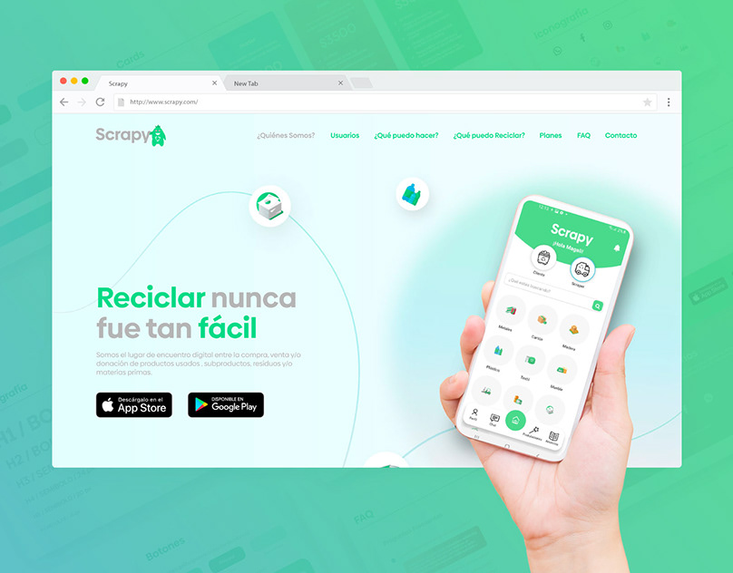 SCRAPY - UI Design — portada del proyecto