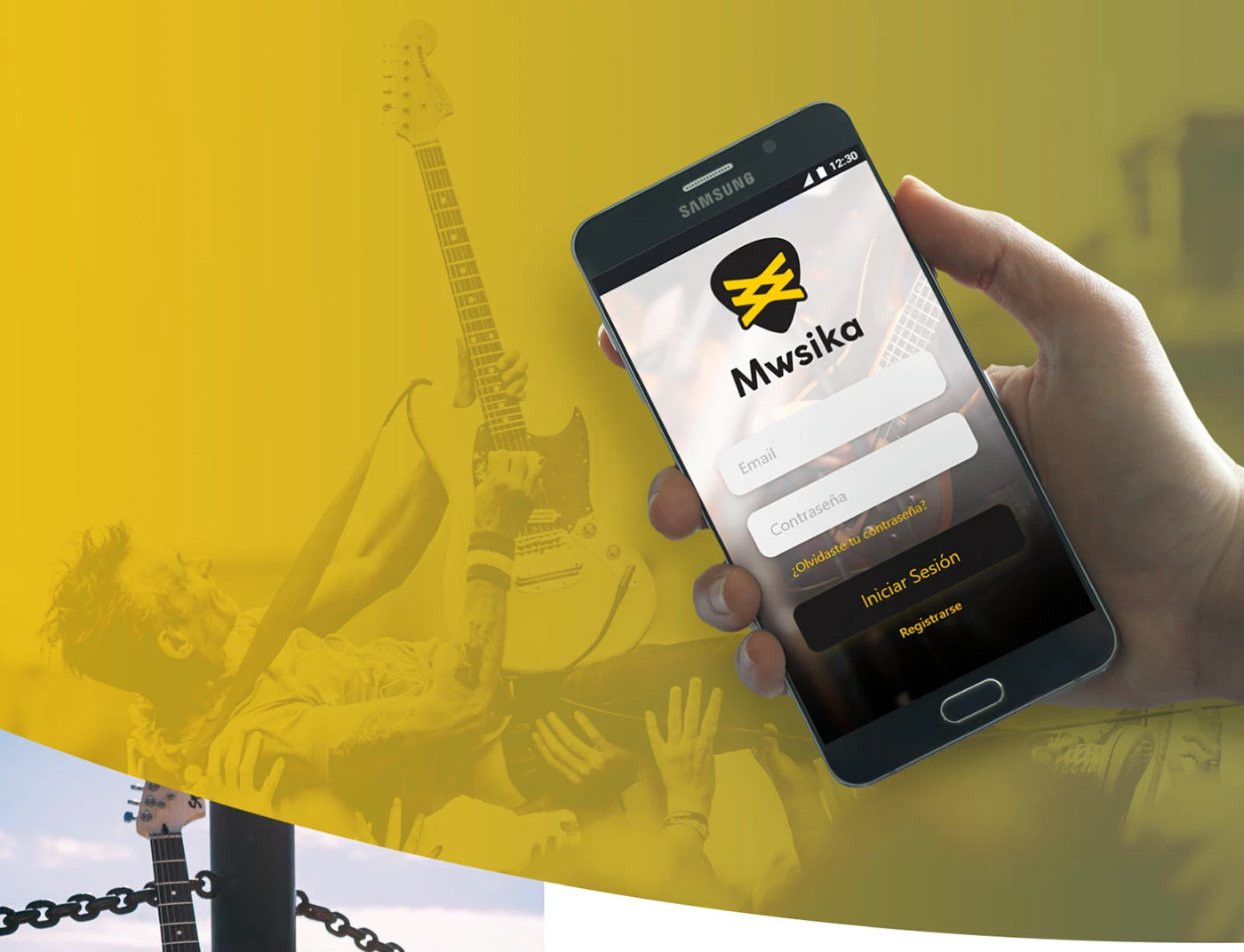 Mwsika: aplicación para conectar músicos y salas de ensayo